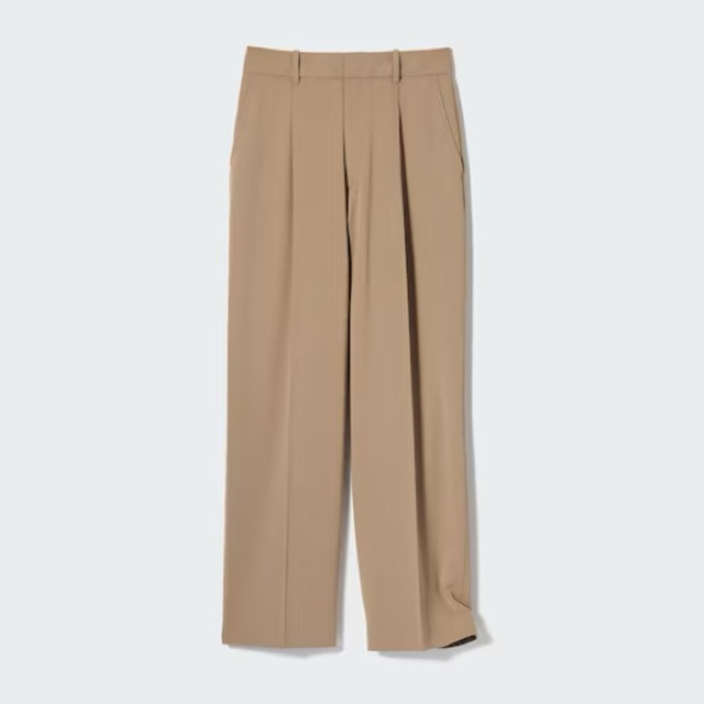 Uniqlo Women's Wide Leg Pants - Tan